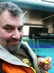 Alan Sprints and a Friend