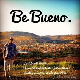 Scott, at the birthplace of Papa Bueno