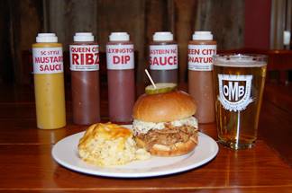 Man-sized Q sandwich at Queen City Q